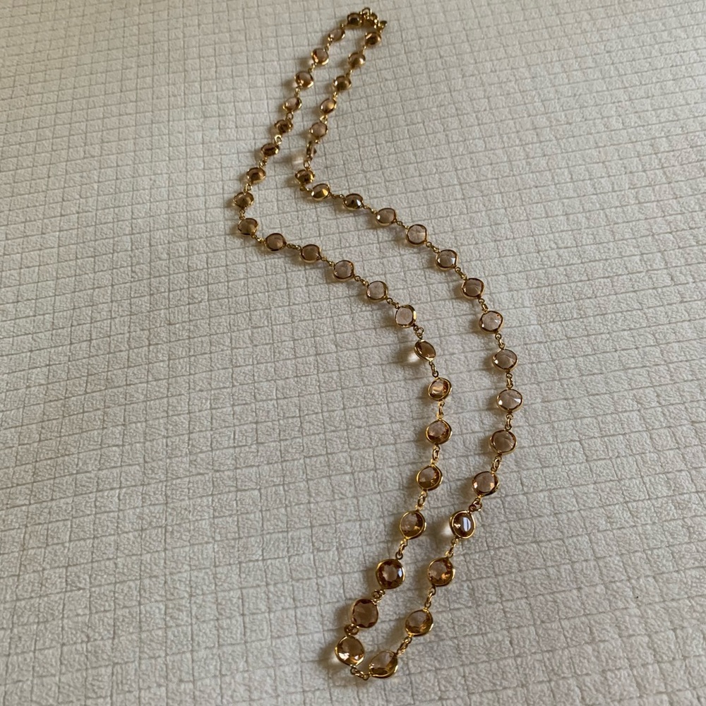 J.Crew prismatic pyramid long necklace